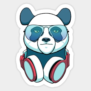 Musical Panda Sticker